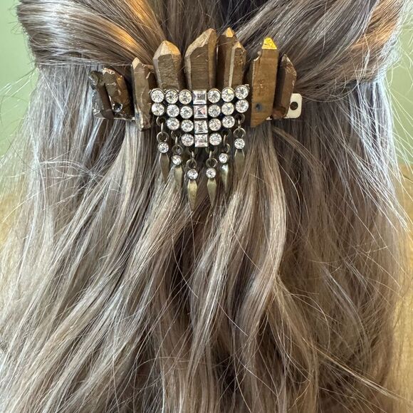 Handmade Accessories - Handmade Crystal Hair Clip With Rhinestone Accents